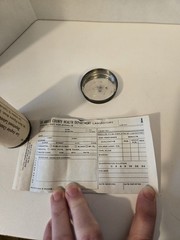 Vintage Los Angeles Health Department Laboratory Test For Syphilis Mailing Tube