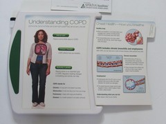 Spiriva COPD Medical Office Display Teaching Aid Drug Rep Pharmaceutical Promo