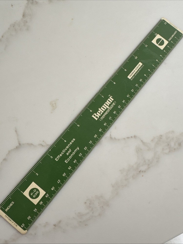 Betapar Meprednisone Advertising Plastic Ruler Drug Rep Pharmaceutical Promo