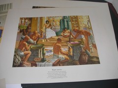Vintage 1951 Set of 6 Parke Davis A History Of Pharmacy In Pictures Lithographs