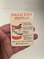 Vntg Walgreens Touch Tone Prefills Pharmacy Medication Pills Bottle Store HTF
