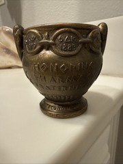 Vintage 1979 Shering RX Mortar & Pestle Honoring Pharmacy Fraternities