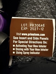 Primatene Mist Epinephrine Inhalation Aerosol 160 Sprays Exp 2027 #605