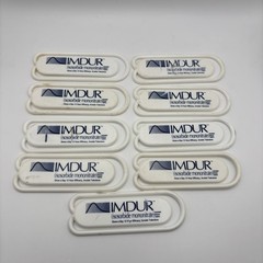 IMDUR Drug Rep Paperclip Promo White Plastic Lot of 9x – 3” Long