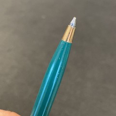 Vtg PFIZER Pharmaceutical Drug Advertising Sales Rep Pen Norvasc Blue Teal Green