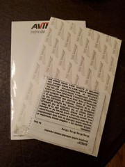 Lot Of 2 Drug Rep Pharmaceutical Promotion Pad Brand Avinza Sticky Pad