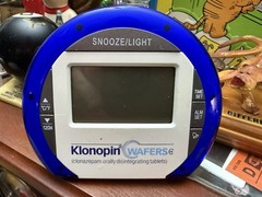 RARE KLONOPIN WAFERS CLONAZEOAM Promo Drug Rep Alarm Clock Pharmaceutical