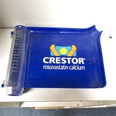 Crestor Rosuvastatin Calcium Pharmaceutical Pill Counting Tray Blue