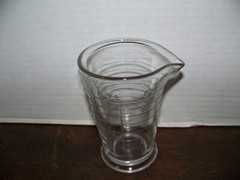 Apothecary Pharmacy Footed Measuring Beaker pharmacy Glass pour spout 8oz 5″