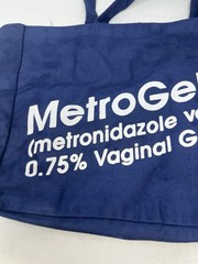 Vintage MetroGel Vaginal Pharma Promo Tote Bag Canvas Doctor Medical Advertising