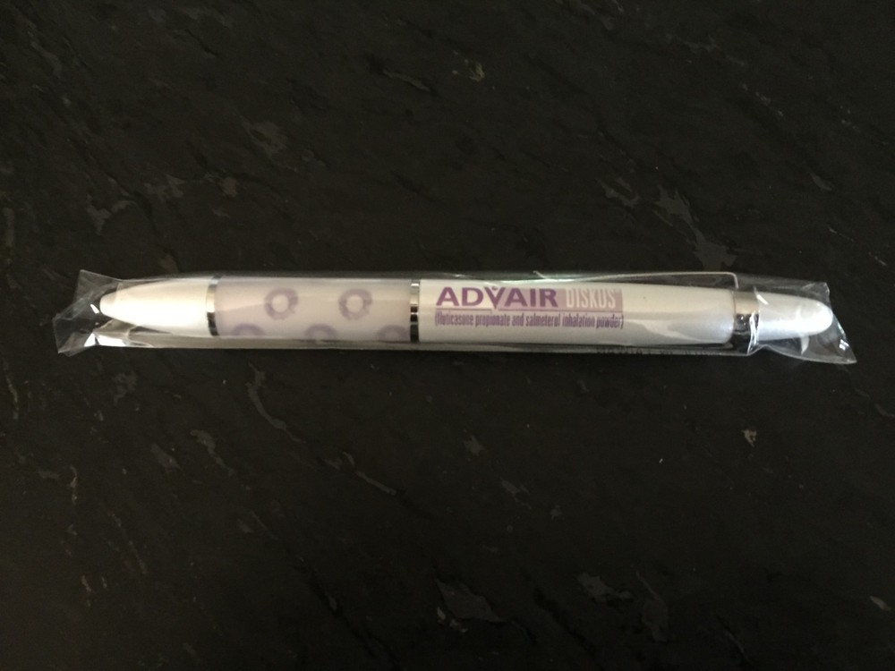 Advair Metal Thick Grip Pen Rare