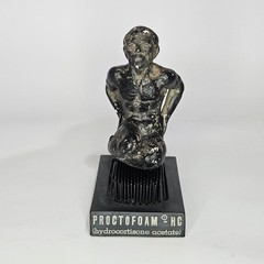 Vintage Proctofoam Pharmaceutical Advertising Bed Of Nails Fakir Figure