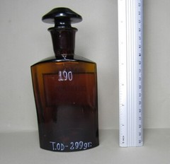 Vintage Medical Science Glass Bottle COLLODIUM ,Amber color,Germany №14727