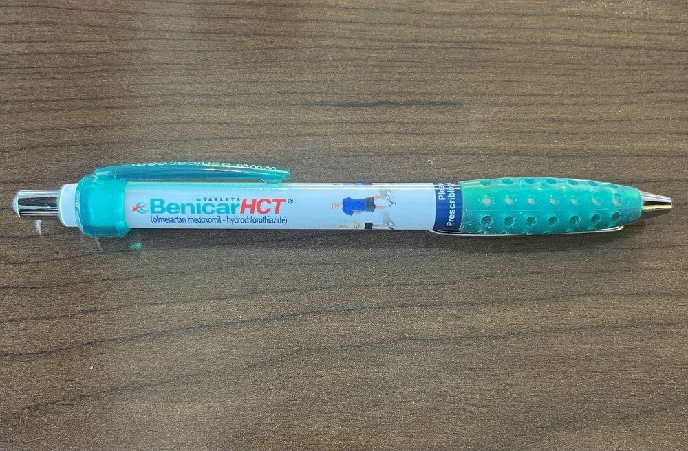 BENICAR HCT Pharmaceutical Pen – Working Condition – Turquoise and White