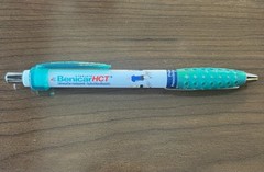 BENICAR HCT Pharmaceutical Pen – Working Condition – Turquoise and White