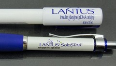 Lantus Solostar Lot PENS, Sticky Notes Page Flags Drug Rep Pharmaceutical Promo