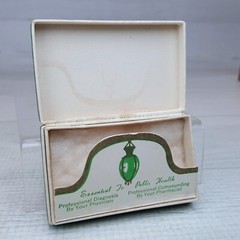 Vintage Harvey & Carey Prescription Service Hinged Pill Box Pharmacy 2.5 x 1.5″