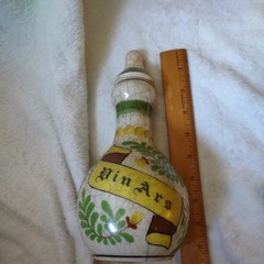 Vintage German Dinars Medicinal Bottle Natural Crackle