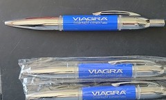 Drug Rep VIAGRA Collectible Heavy Metal Click Pen RARE Lot Of 3 NIP