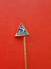 Sandoz pin badge Pharmacy Switzerland Albert Hofmann LSD 2
