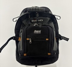 Vintage Asacol (mesalamine) OGIO Prodigy Grey Black Multi pocket Backpack VGUC