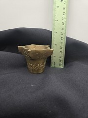 Vintage Solid Brass Mortar And Pestle, 2 X 2.75 And 3.75Inches