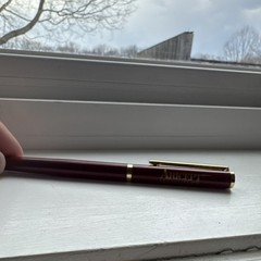 Aricept Donepezil HCl Burgundy Gold Pharmaceutical Collectible Promo Pen