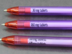 Allegra PENS Drug Rep Pharmaceutical Promo Rotating Barrel Lot of 3 Dry Ink
