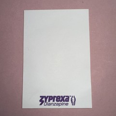Vintage ZYPREXA Post-It Pad