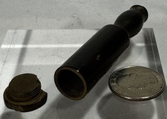 Antique Booth’s Hyomei Pocket Inhaler R.T. Booth Ithaca NY Hard Rubber Quack Med