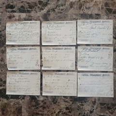 99 serially numbered antique prescriptions (1907) – OPIUM, PAPINE & CODEINE