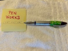 EXCEEDINGLY RARE VINTAGE „CELEBREX“ PFIZER DRUG PROMO YELLOW/GREEN MARBLED PEN
