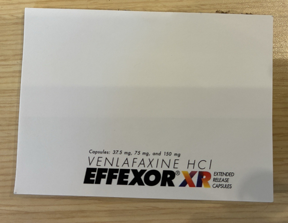 4″ x 3″ Effexor XR Sticky Note Post-it Pad Pharma Drug Rep Promo