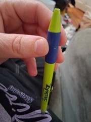 Zyrtec Green/Blue Pen-pharmaceutical drug rep collectibles