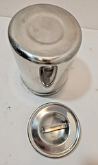 Vtg Stainless Steel Canisters W/ Medical Lid – Set of 2 Vollrath 8802 Polar 3J