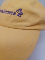 Rare Astra Zeneca Pharmaceutical Promo Hat One Size Adjustable Embroidered