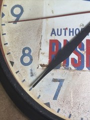 VTG Rexall Drug Store Authorized Agent For BISMA-REX 14” Crystal Clock READ!
