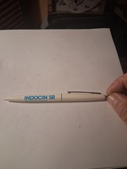 INDOCIN SR Pharma Drug Rep Advertisement Ballpoint Pen Ink Does Not Work
