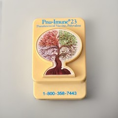 Vintage PMU-Immune 23 Vaccine Magnet Pharmaceutical Rep Promo Advertising Rare