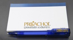 Pravachol PEN & Memo Sticky Note Pad Drug Rep Pharmaceutical Promo Advertising