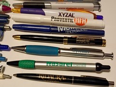Pharmaceutical Pens Drug Rep Lot of 36 Symbyax, Lodine, Centrax, Claritin & More