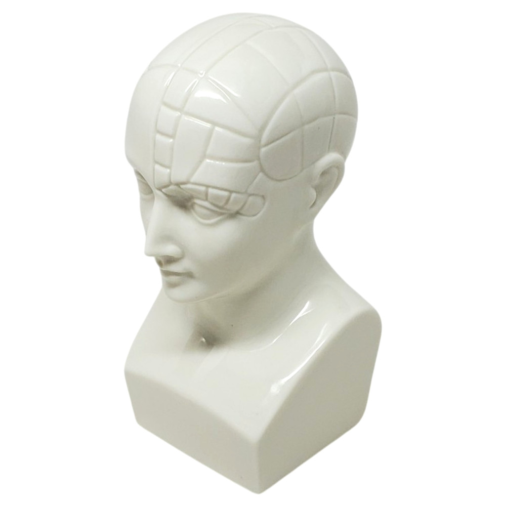 VTG Boehm ETRAFON Phrenology Head Ceramic Bust Drug Advertising Figurine – E