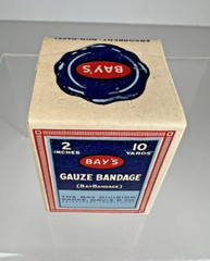 Vintage Sealed Box Bay’s Gauze Bandage , Parke Davis Co. Bridgeport Connecticut