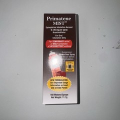 Primatene Mist Epinephrine Inhalation Aerosol 160 Sprays EXP 12/2026