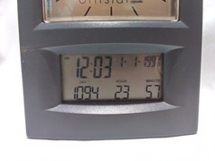 Vintage 1990s Xenical Drug Rep Desk Clock Digital Date T Analog Hands Glow WORKS