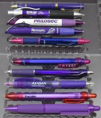 Drug Rep Lot 10 PENS Shades of Purple Pharmaceutical Promo Medical Advertising