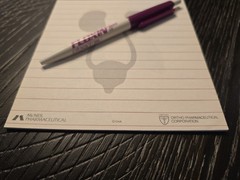 FLOXIN Pharmaceutical Drug Rep Promo Lot – Plastic Pen + Notepad Medical