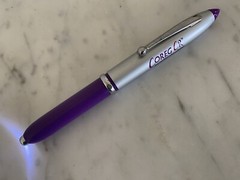 Coreg CR COLLECTIBLE Pharmaceutical drug rep Metal Flashlight Pen Rare!!
