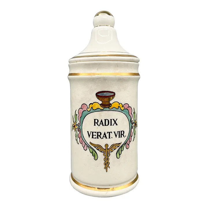 Vintage Jeanne Robinette Reproduction Apothecary Jar – Rexall Drugstore ceramic