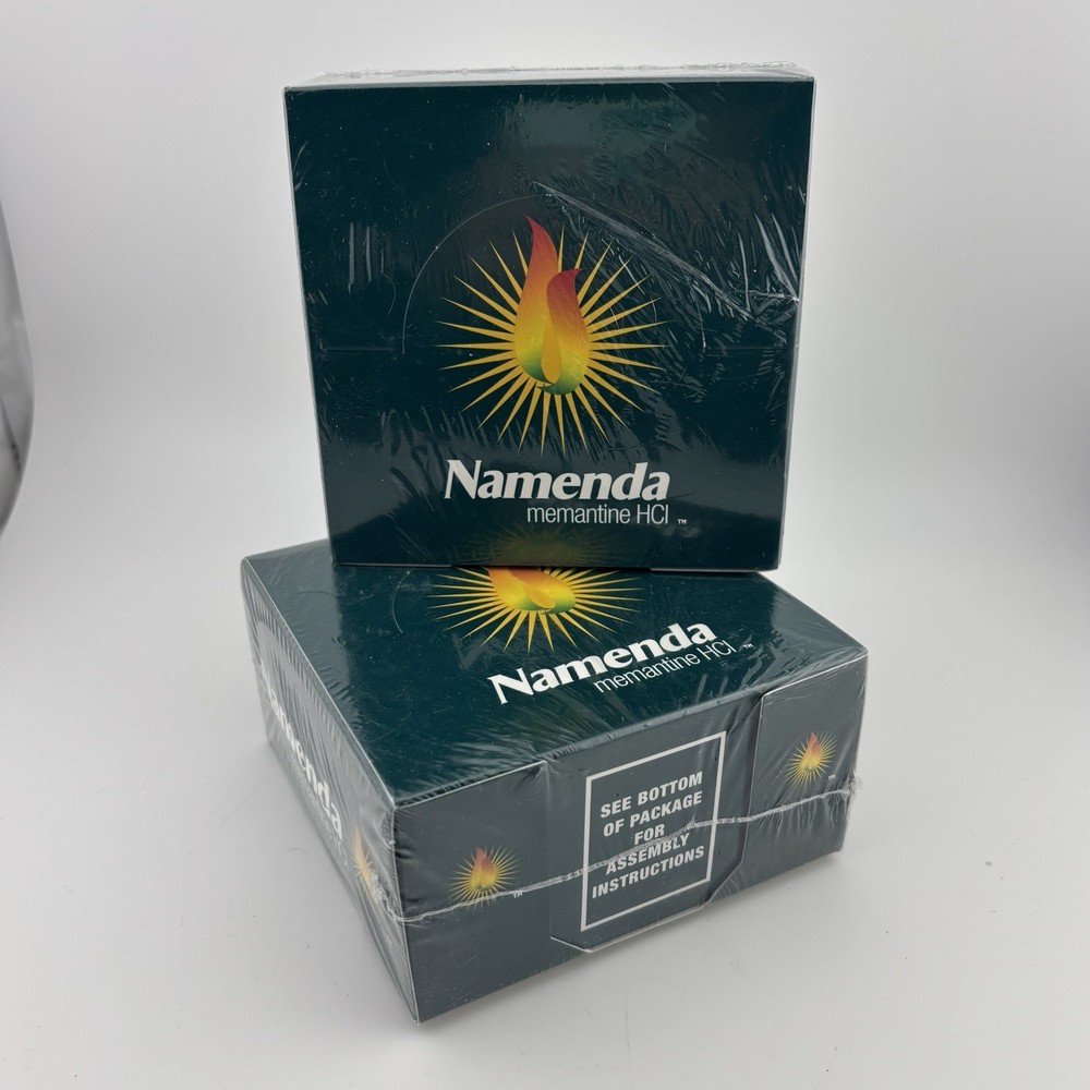 2 Namenda Pharmaceutical Drug Rep Note Pad 4“x 4“- New & Sealed NOS